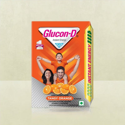 Glucon-D Tangy Orange Glucose Powder Refill - 200 g