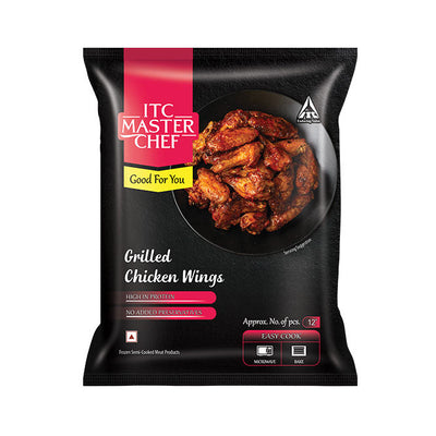 ITC Master Chef Grilled Chicken Wings | High in Protein | No Added Preservatives | 12 pieces