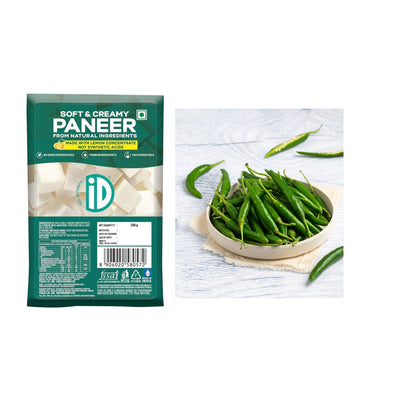 Id Fresh Soft & Creamy Paneer(1pc) & Chilli Green(1pc) Combo