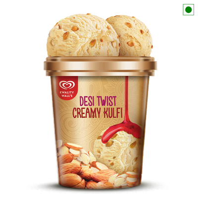 Kwality Wall's Desi Twist Creamy Kulfi Ice Cream