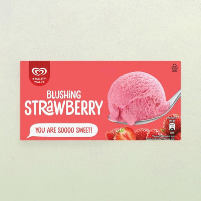 Kwality Wall's Frozen Dessert - Blushing Strawberry