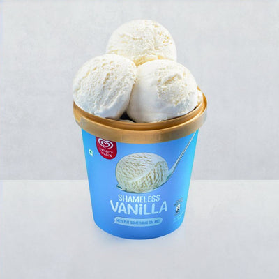 Kwality Wall's Shameless Vanilla Tub