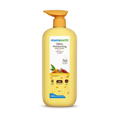Mamaearth Ubtan Moisturizing Body Lotion With Turmeric & Saffron For Glowing Skin