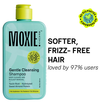 Moxie Beauty Gentle Cleansing Shampoo | For Frizzy, Dry, Wavy & Curly Hair