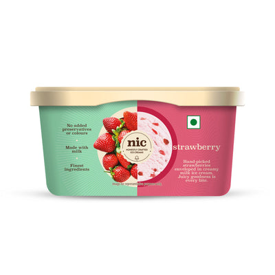 NIC Strawberry Ice Cream Tub