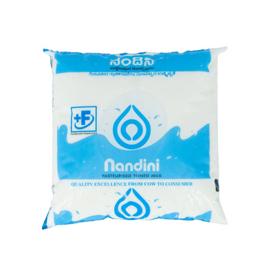 Nandini Fresh Toned Fresh Milk (Pouch Blue)