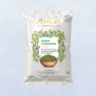Popular Essentials Green Cardamom | Elaichi