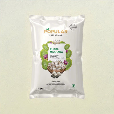Popular Essentials Phool Makhana (Jumbo Size)