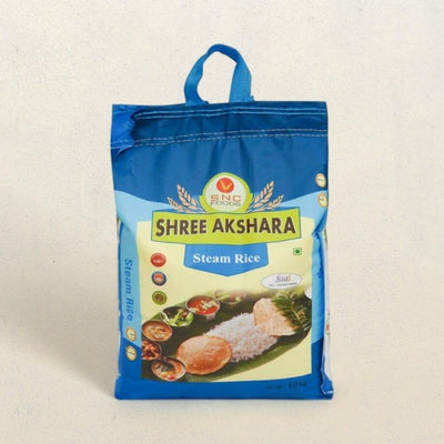 Shree Akshara Premium Steam Sona Masoori Rice | Polished