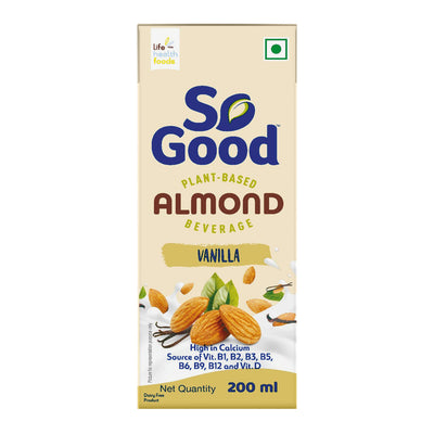 So Good Plant Based Almond Beverage Vanilla Tetrapack