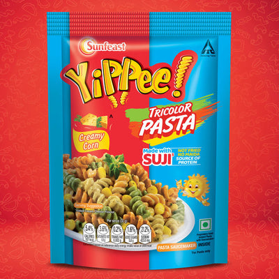 Sunfeast Yippee! Instant Pasta - Tricolor Creamy Corn