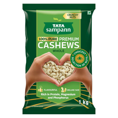 Tata Sampann 100% Pure Premium Cashews/Kaju Whole