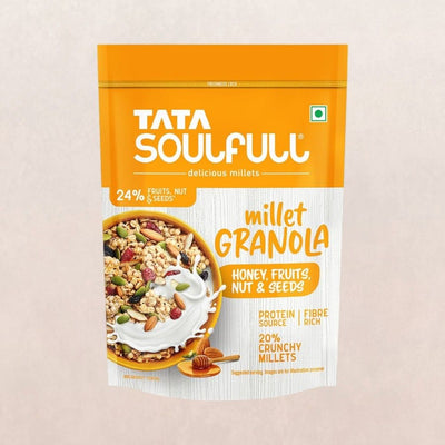 Tata Soulfull Millet Granola, Honey, Fruits, Nuts & Seeds, Breakfast Cereal