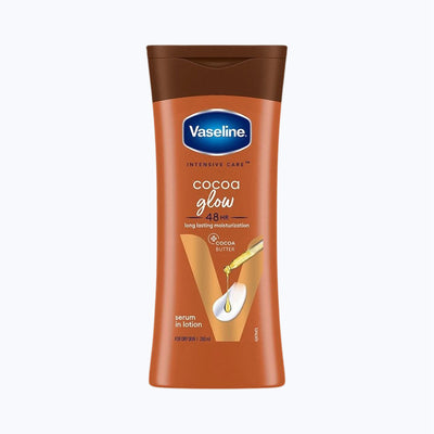 Vaseline Cocoa Glow Serum In Lotion, 100% Pure Cocoa & Shea Butter for Glowing & Soft Skin