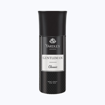 Yardley London Gentleman Classic Body Deodorant for Men With Fresh Woody Fougere Notes