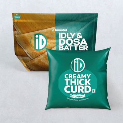 iD Curd Pouch(400gms) & iD Idli & Dosa Batter(1kg) Combo